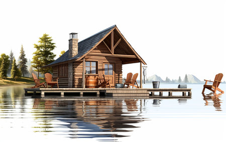 Serenity by the Lake. Aiの素材
