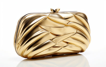 Golden Evening Clutch. Aiの素材