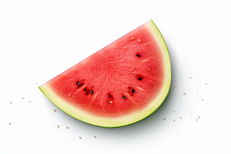 Juicy Watermelon Isolation. Aiの素材