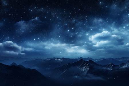 Celestial Landscape. Aiの素材