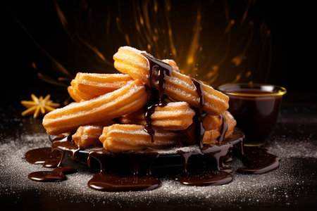 Spanish Churros. Aiの素材