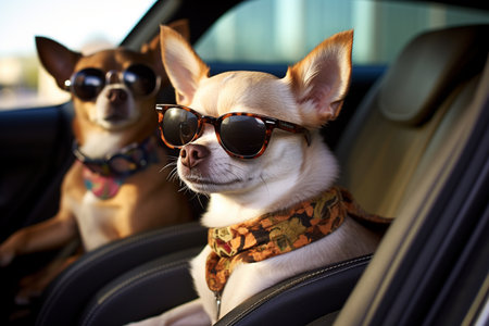 Sunflower Dogs. Aiの素材