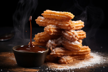 Spanish Churros. Aiの素材