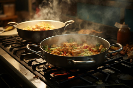 Cooking Scene. Aiの素材