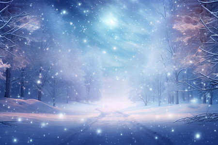 Winter Wonderland. Aiの素材