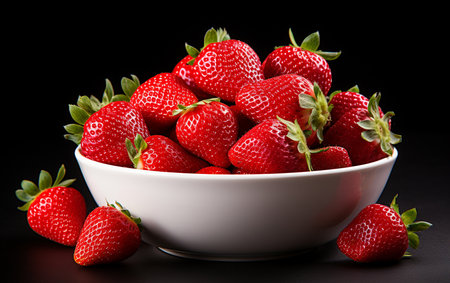 Strawberry Delight. Aiの素材