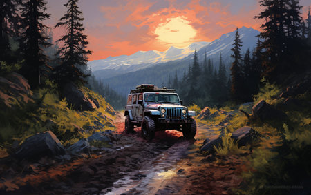 Off-Roading Escapades. Aiの素材