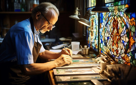 Stained Glass. Aiの素材