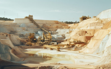 Sand Quarries. Aiの素材