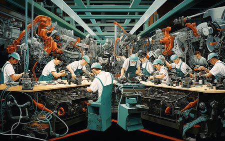 Industrial Montage. Aiの素材