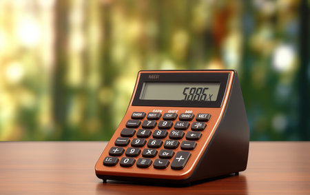 Banker's Calculator. Aiの素材