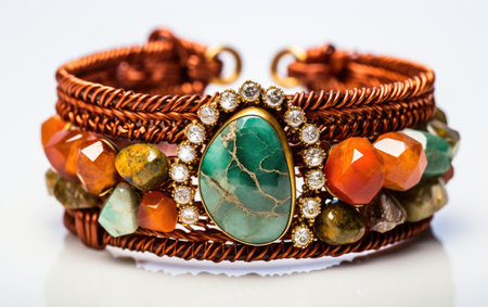 Artisan Natural Element Wristband White Backgroundの素材