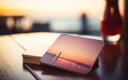 Decorative Drink Coaster Setの素材