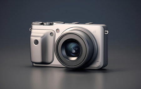Classic Handy Digital Photography Tool Black Backgroundの素材