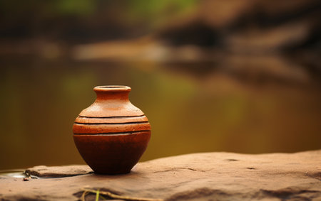 Rustic Clay Water Vesselの素材