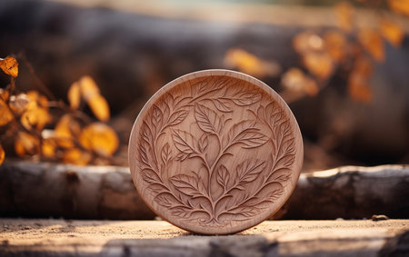 Artisanal Hand Carved Wooden Plateの素材