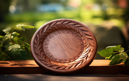 Exquisite Handmade Wooden Dish Displayの素材