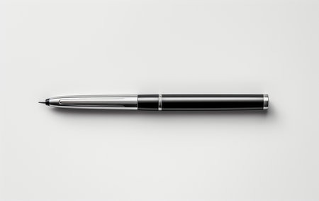Classic Practical Writing Pen White Backgroundの素材