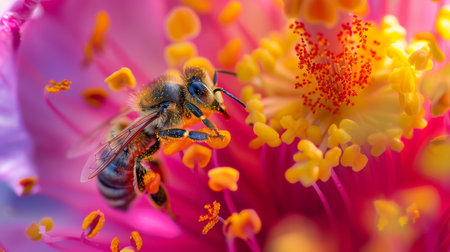 Bee's Close-Up: Pollen Gatheringの素材