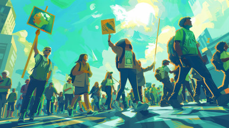 Advocates on the Move: Marching Activistsの素材