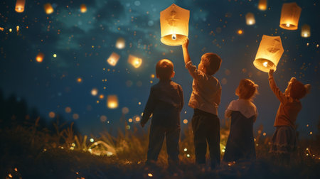 Children Release Biodegradable Lanternsの素材