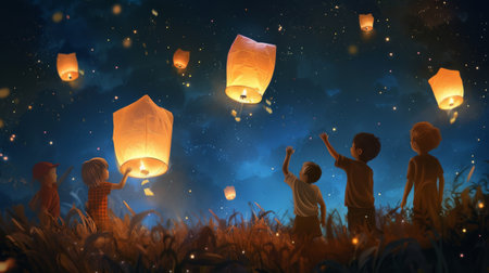 Children Release Biodegradable Lanternsの素材