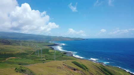 Coastal Serenity: Pristine Coastline Panoramaの素材