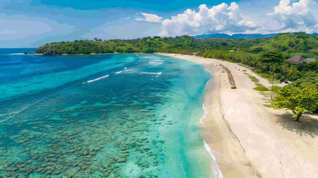Coastal Majesty: Boundless Pristine Beachscapeの素材