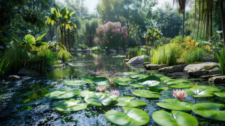 Realistic View of Botanic Gardensの素材