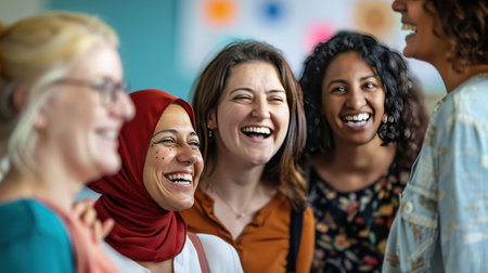 Inclusive office colleagues, diverse groupの素材