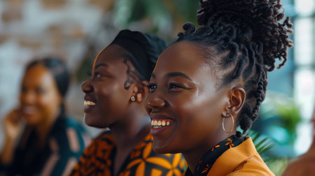 Inclusive portrait of a diverse Black business teamの素材