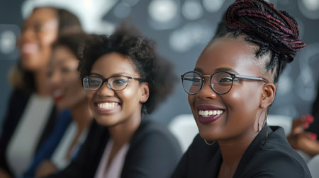 Inclusive portrait of a diverse Black business teamの素材