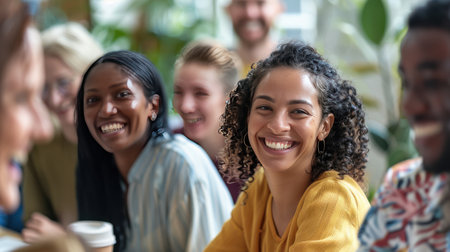 Inclusive office colleagues, diverse groupの素材