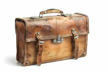 Briefcase isolated on white backgroundの素材