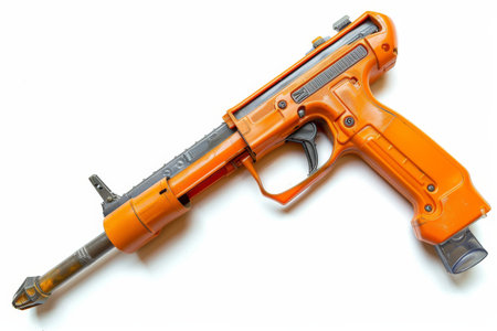 Caulking gun isolated on white backgroundの素材