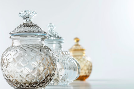 Desiccators isolated on White Backgroundの素材