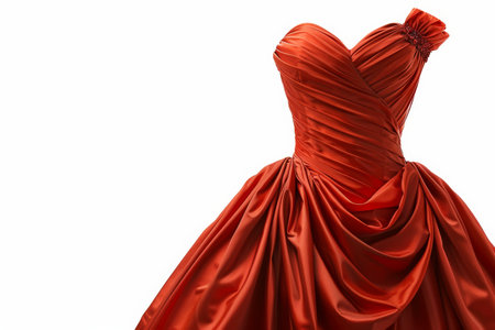 Dress isolated on white backgroundの素材