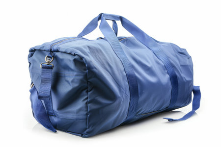 Duffel bag isolated on white backgroundの素材