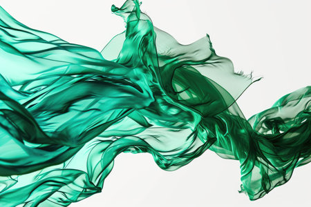 Emerald Embrace banner isolated on white backgroundの素材