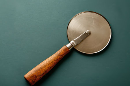 Isolated Pizza Cutter Shows Design.の素材