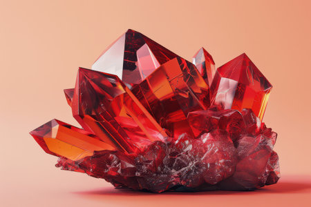 Isolated Realgar Shows Vibrant Color.の素材