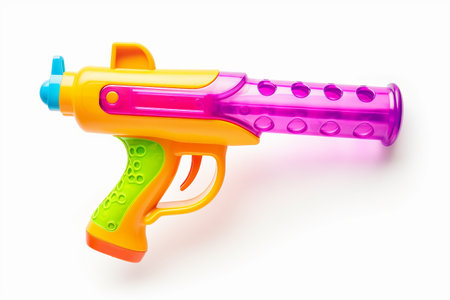Water Gun Toy isolated on white backgroundの素材