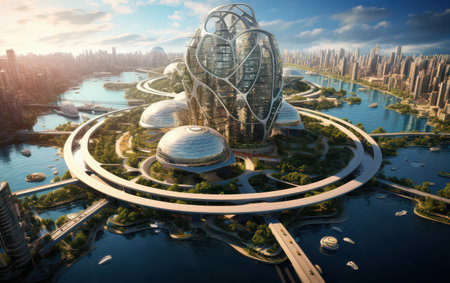 futuristic designs in structural engineering marvels.の素材