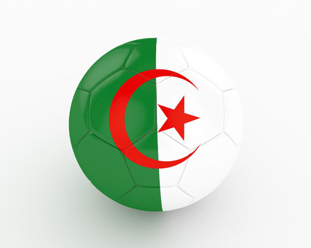 3d Algeria Soccer Ball - isolatedの写真素材