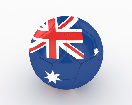 3d Australia Soccer Ball - isolatedの写真素材