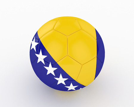 3d Bosnia Soccer Ball - isolatedの写真素材