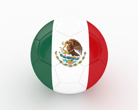 3d Mexico Soccer Ball - isolatedの写真素材