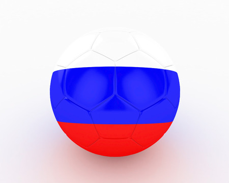 3d Russia Soccer Ball - isolatedの写真素材
