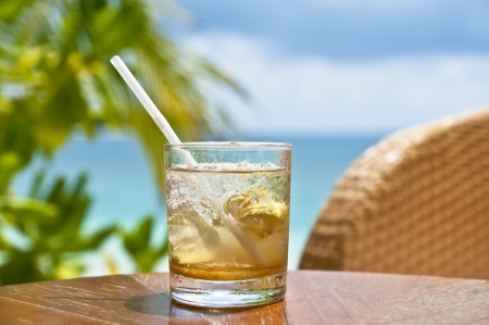 Mojito at a beach barの写真素材