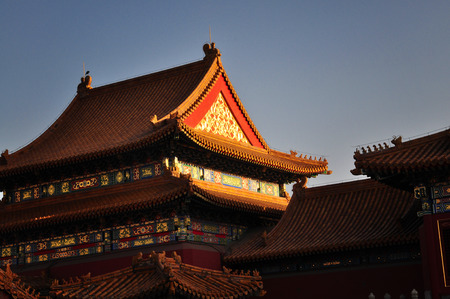 Chinese architecture - The Forbidden City, Beijingのeditorial素材